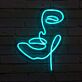 Gesichtskontur LED-Neonschild Wohnzimmer Studio