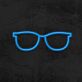 Brille LED-Neonschild für Wohnzimmer und Optikgeschäft