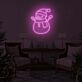 Schneemann mit Weihnachtsmütze LED-Neonschild Wohnzimmer Weihnachtsdekoration