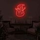 Schneemann mit Weihnachtsmütze LED-Neonschild Wohnzimmer Weihnachtsdekoration
