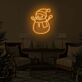 Schneemann mit Weihnachtsmütze LED-Neonschild Wohnzimmer Weihnachtsdekoration