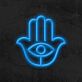 Hamsa Hand mit Auge LED-Neonschild Wohnzimmer Yoga Studio
