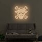 Totenkopf mit Strohhut LED-Neonschild Wohnzimmer Gamingzimmer