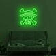 Totenkopf mit Strohhut LED-Neonschild Wohnzimmer Gamingzimmer