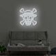 Totenkopf mit Strohhut LED-Neonschild Wohnzimmer Gamingzimmer