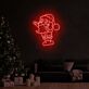 Weihnachtsmann LED-Neonschild Wohnzimmer Weihnachtsdekoration