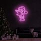 Weihnachtsmann LED-Neonschild Wohnzimmer Weihnachtsdekoration