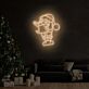 Weihnachtsmann LED-Neonschild Wohnzimmer Weihnachtsdekoration