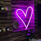 Herzform LED-Neonschild Wohnzimmer Schlafzimmer