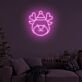 Rentierkopf mit Weihnachtsmütze LED-Neonschild Wohnzimmer Weihnachtsdekoration