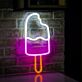 angebissenes Eis am Stiel LED-Neonschild für Café Eisdiele