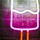 angebissenes Eis am Stiel LED-Neonschild für Café Eisdiele