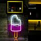 angebissenes Eis am Stiel LED-Neonschild für Café Eisdiele