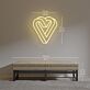 Herzform LED-Neonschild für Wohnzimmer Schlafzimmer