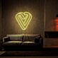 Herzform LED-Neonschild für Wohnzimmer Schlafzimmer