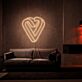 Herzform LED-Neonschild für Wohnzimmer Schlafzimmer