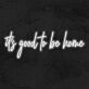 it's good to be home LED-Neonschild für Wohnzimmer und Schlafzimmer