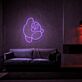 Videospielfigur mit rundem Körper LED-Neonschild Gaming Zimmer