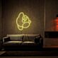 Videospielfigur mit rundem Körper LED-Neonschild Gaming Zimmer