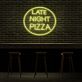 Spätabend Pizza LED Neonschild