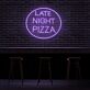 Spätabend Pizza LED Neonschild