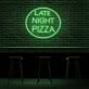 Spätabend Pizza LED Neonschild