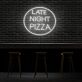 Spätabend Pizza LED Neonschild
