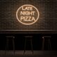 Spätabend Pizza LED Neonschild