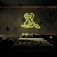 Sitzende Frau Silhouette LED-Neonschild für Schlafzimmer Lounge