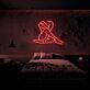 Sitzende Frau Silhouette LED-Neonschild für Schlafzimmer Lounge