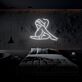 Sitzende Frau Silhouette LED-Neonschild für Schlafzimmer Lounge