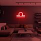 Waage Sternzeichen Symbol LED-Neonschild für Wohnzimmer oder Schlafzimmer