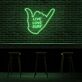 LIVE LOVE SURF LED-Neonschild für Bar oder Surfshop