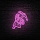 Fortnite-Lama mit Spitzhacke LED-Neonschild