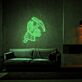 Hand mit Spitzhacke LED-Neonschild Gamingzimmer Wohnzimmer