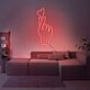 Hand mit Herzsymbol LED-Neonschild Wohnzimmer Schlafzimmer