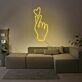 Hand mit Herzsymbol LED-Neonschild Wohnzimmer Schlafzimmer