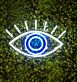 offenes Auge LED-Neonschild Wohnzimmer Studio