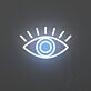 offenes Auge LED-Neonschild Wohnzimmer Studio