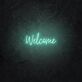 Welcome LED-Neonschild als moderne Wanddekoration