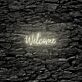 Welcome LED-Neonschild als moderne Wanddekoration