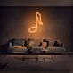 Musiknote LED-Neonschild für Wohnzimmer oder Musikstudio