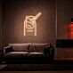 Nagel mit Pinsel LED-Neonschild für Nagelstudio