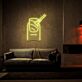 Nagel mit Pinsel LED-Neonschild für Nagelstudio