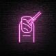 Nagel mit Pinsel LED-Neonschild für Nagelstudio