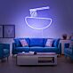 Schüssel mit Nudeln und Essstäbchen LED-Neonschild für Wohnzimmer oder Restaurant