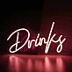 Drinks LED-Neonschild für Bar und Club