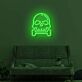 Totenkopf mit Knochen LED-Neonschild Wohnzimmer Bar