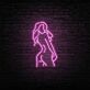 Kontur einer nackten Frau LED-Neonschild für Bar Club