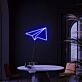 Papierflugzeug LED-Neonschild für Wohnzimmer Büro